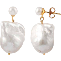 Hultquist Saga Earrings - Gold/Pearls