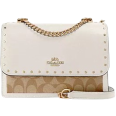 Coach Klare Crossbody In Signature Canvas with Rivets - Gold/Light Khaki Multi