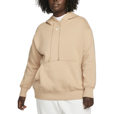 Nike Women's Sportswear Phoenix Fleece Oversized Pullover Hoodie - Hemp/Sail