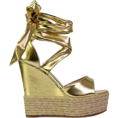 Synthetic Espadrilles XY London Sansa - Metallic Gold