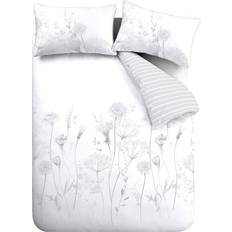 Textiles Catherine Lansfield Meadowsweet King Duvet Cover White (230x220cm)