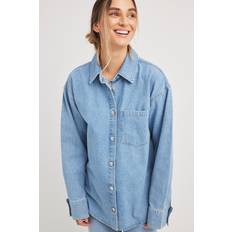 NA-KD Denim Shirt - Blå