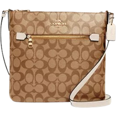 Coach Rowan File Bag in Signature Canvas - Gold/Khaki/Chalk