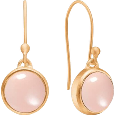 Frk Lisberg Guldbelagt Øreringe Frk Lisberg Noa Earrings - Gold/Chalcedony