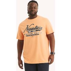 Nautica Big & Tall Sail Away Graphic Tee Orange