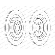 Freinages par Frottement FERODO Disque de frein DDF1588C 2 Pièce