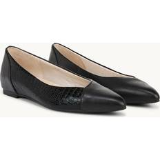 Faux Leather Ballerinas Life Stride Promise Ballet Flats Black Faux Leather