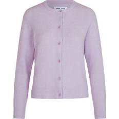 Dame - Lilla Cardigans Samsøe Samsøe Nor Short Cardigan Lilac Snow