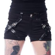 Herren - Kunstleder Hosen & Shorts Damen Shorts CHEMICAL BLACK CARA SCHWARZ Schwarz