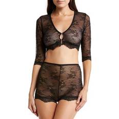 Honeydew Intimates Adriana Cropped Lace Cardigan