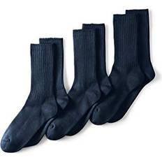 Lands' End Men Socks Lands' End Men's Seamless Toe Cotton 3-Pack Crew Socks