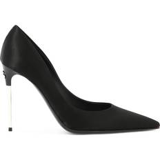 Viskose Schuhe Dolce & Gabbana Satin Pumps Black