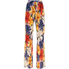 Chiffon Trousers & Shorts Etro Floral Pleated Chiffon Pants