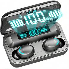 Shein TWS Wireless Earbuds, Stereo Sound Sport Headset, Touch Control Earphones With LED Display Charging Case