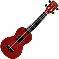 MS1TRD Soprano Ukulele Transparent Red