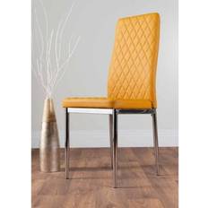 Brown Kitchen Chairs Milan Mustard Kitchen Chair 98cm 4pcs