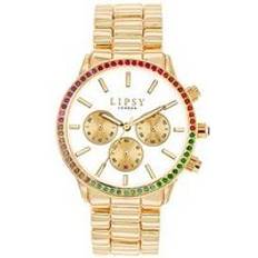 Lipsy Gold Bracelet with White Dial, Gold