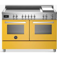 120 cm Induktionskomfurer Bertazzoni Professional Series PRO125I2EGIT Induction Cooktop Gul