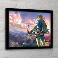 The Legend Of Zelda Breath Wild Hyrule Scene Framed Art