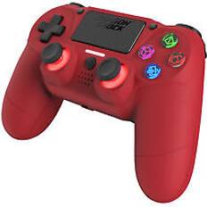 Röda Spelkontroller DragonShock Controller Mizar Wireless rot PS4, Gaming Controller