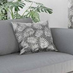 JD Williams Oakland Leaf Print of Cushion Cover Grey (43x43cm)