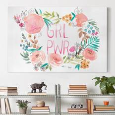 Rosa Bilder Klebefieber Impression sur toile Flowers Girl Power Bild