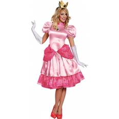 Costumes Disguise Princess Peach Deluxe Costume for Adults, Super Mario Bros