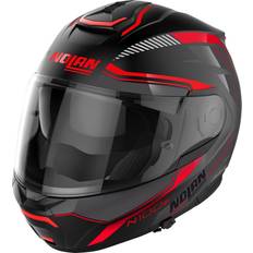 Nolan N100-6 Surveyor N-Com Casco, negro-rojo, tamaño para hombre