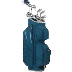 Golf Package Sets TaylorMade Kalea Premier Navy/Light Grey 11PC Left-Hand Packaged Set