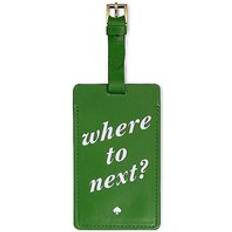 Gold Travel Accessories Kate Spade 'Where To Next' Luggage Tag