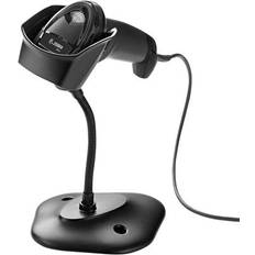 Scanners Zebra Technologies DS2208-SR7U2100SGW DS2208-SR Black Corded USB Scanner Kit with Stand