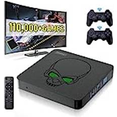 MOLVUS MOLVUS Super Console x King retrospelkonsol, plug-play-videospelskonsol för TV, integrerade 110 000 spel, 256 GB SD-kort