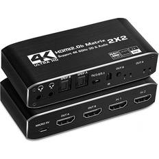 Hdmi matrix switch Nordic SGM-193 HDMI Matrix 2xHDMI - 2xHDMI/2xOptical/2x3.5mm Switch F-F