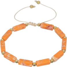 Orange Bracelets Onbuy Cube Fantasy Woven Bracelet - Gold/Orange