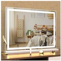 Living and Home Hollywood Lighted Rectangle LED Makeup Mirror White Size