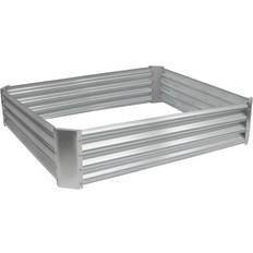 Harbour Housewares Square Galvanised Steel Raised Garden Bed