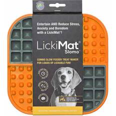 LickiMat Hundar Husdjur LickiMat Hundskål Slomo Orange/Svart