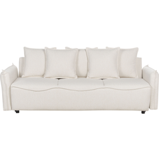 Beliani Sofa Beds Sofas Beliani Modern Bed Convertible Sleeper White Krama Sofa