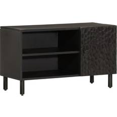 Iron TV Benches vidaXL Cabinet Black 80 x 31 x 46 cm TV Bench