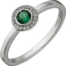 Jobo Ring - Silver/Green/Transparent