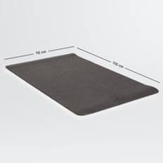 Floor Protection Mat For Fitness Equipment Size M 70x110cm Black/brown