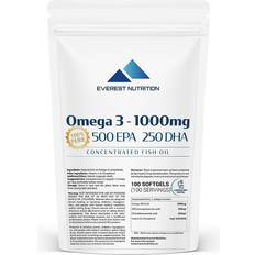 Everest Omega-3 500 EPA 250 DHA Ultra Concentrated Softgels