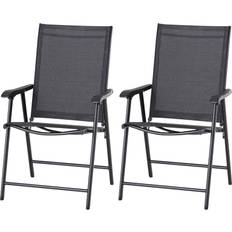 Camping & Friluftsliv OutSunny Campingstolar Set Med 2 Klappstol 58 x 64 x 94 cm