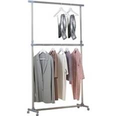 Homcom Clothes Racks Homcom Heavy Duty Hanger Garment Clothes Rack