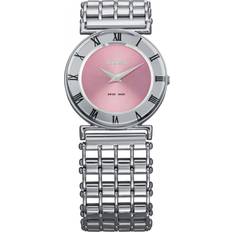 WoMens J2.017.M Roma Pastell Pink Roman Numeral Silver One Size