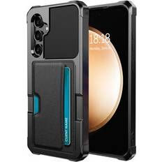Samsung a35 cover MTP Products Samsung Galaxy A35 Kortholder Hybrid Cover Sort