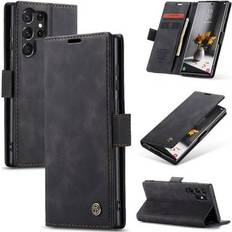 CaseMe Galaxy S24 Ultra 013 Series Plånboksfodral Svart