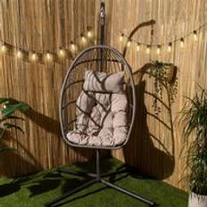 Metal Garden Chairs OHS Garden Hanging Egg Lounge Chair