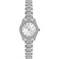 Spirit Ladies Polished Pale Silver Crystal Bracelet