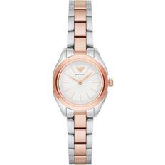 Emporio Armani AR11029 Womens Silver & Rose Gold One Size